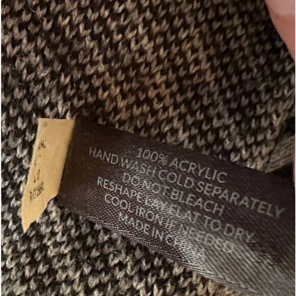 Lane Bryant Womens Sleeveless Open Front Cardigan Sweater Acrylic Black Gray - Picture 7 of 8